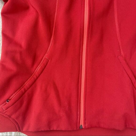 Youth Salomon Full Zip red hooded jacket XL Activewear Zipper Pockets - Picture 2 of 12